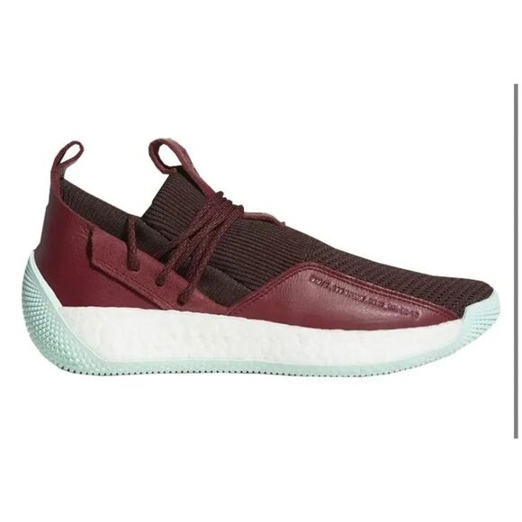 Adidas Mens Harden Ls 2 Burgundy Size 11 - Picture 1 of 7